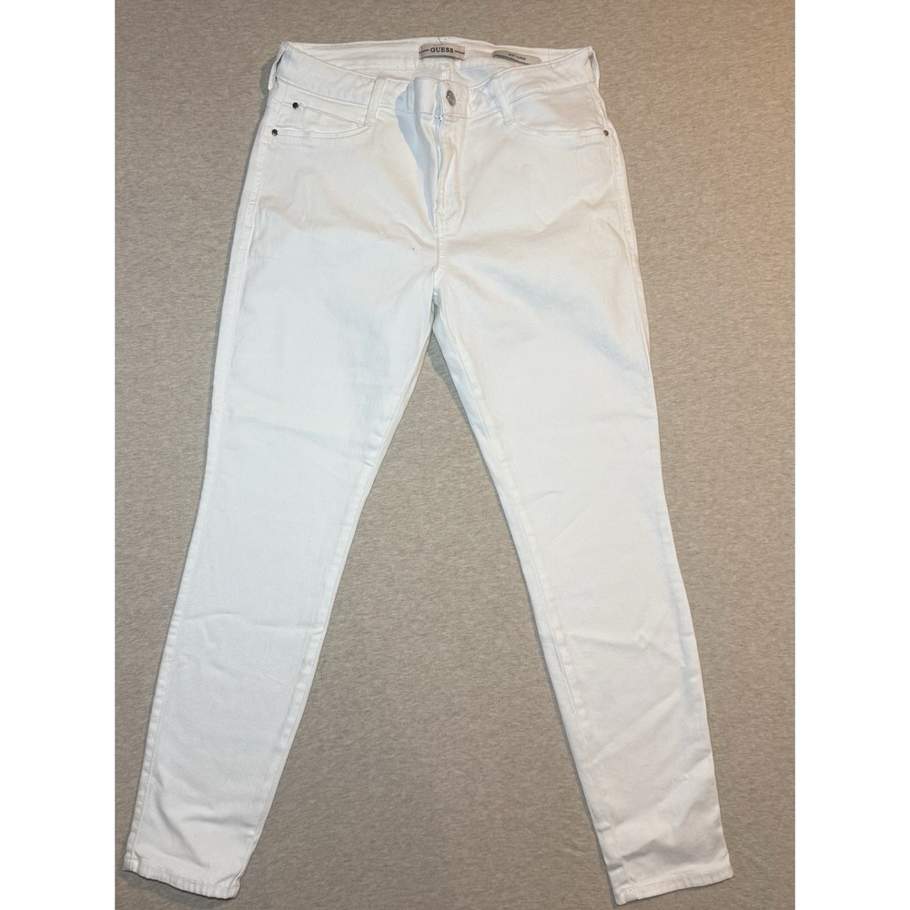 GUESS Woman's Sexy Curve White Jeans Size 31